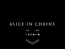 Tablet Screenshot of aliceinchains.com